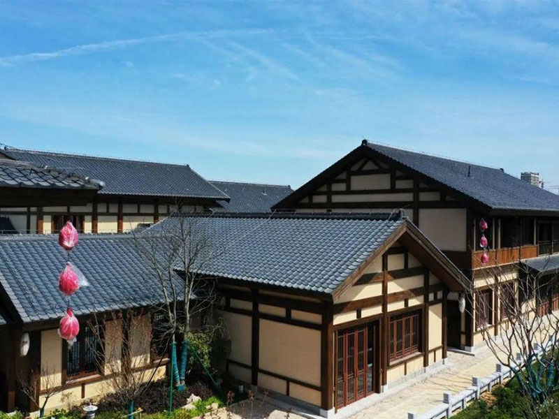 Aluminium magnesium mangan ubin atap logam gaya Jepang