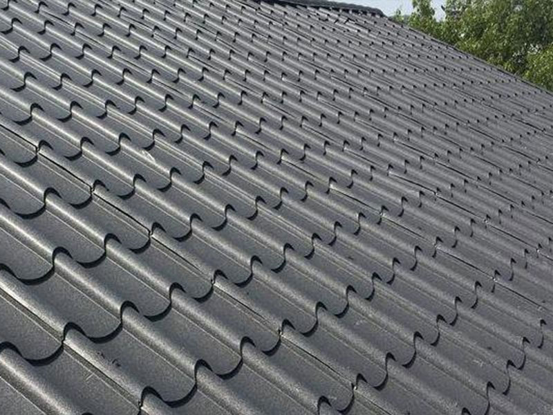 Aluminium magnesium mangan ubin atap logam gabungan bambu satu bagian