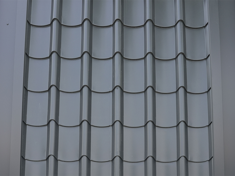 Aluminium magnesium mangan ubin atap logam gabungan bambu satu bagian